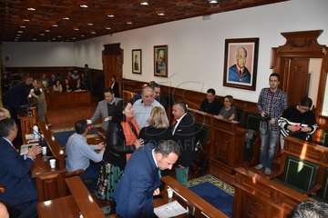 Imágenes del Pleno ordinario de diciembre del Ayuntamiento de Telde (Foto Francisco Javier Santana)